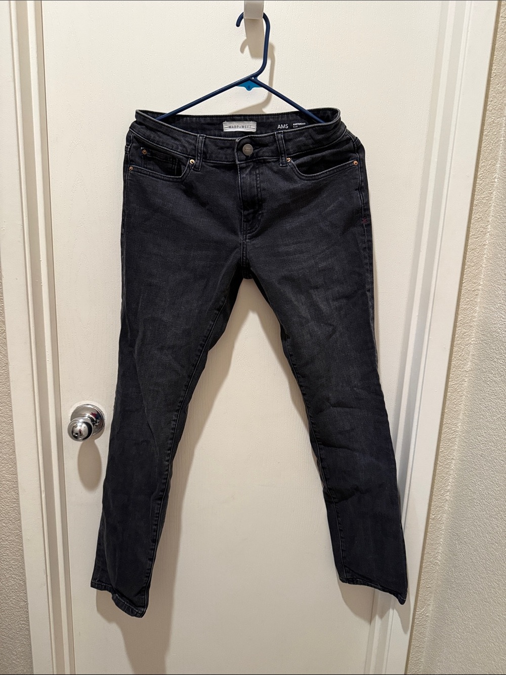 Warp + Weft Women's Dark Gray High-Rise Jeans